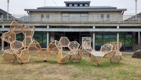 美濃客家文物館入口與惜字亭