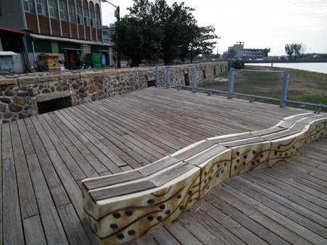 安平歷史水景公園水岸景色